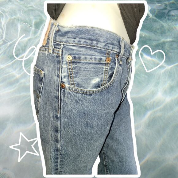 Levi's 501 Button fly 33 x 30 High waist Wedgie - Picture 12 of 16